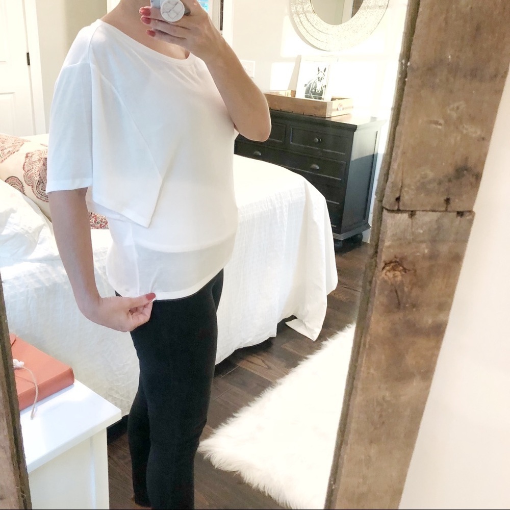 Monk small white top